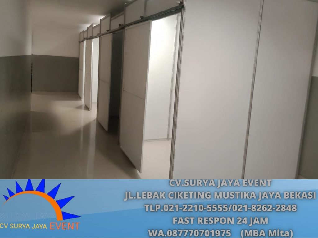 Rental Partisi Putih Ruangan Pintu Sleding Jakarta