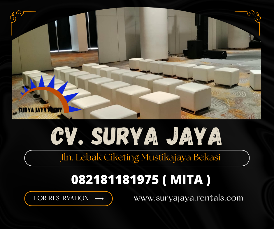 Sewa Puff putih,Meja dealing,Kursi tiffany ice BSD (082181181975)
