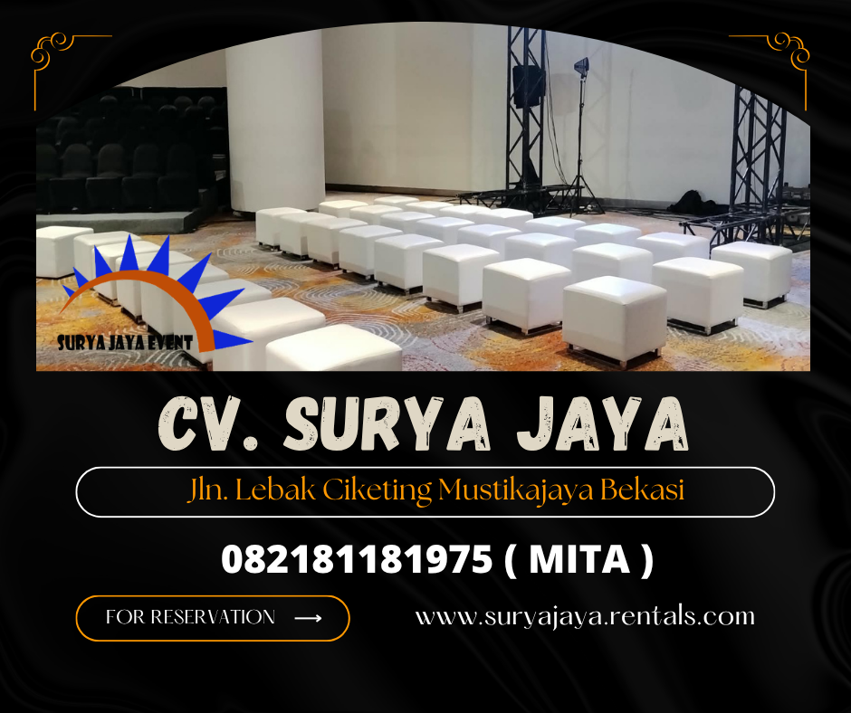 Sewa Puff putih,Meja dealing,Kursi tiffany ice BSD (082181181975)