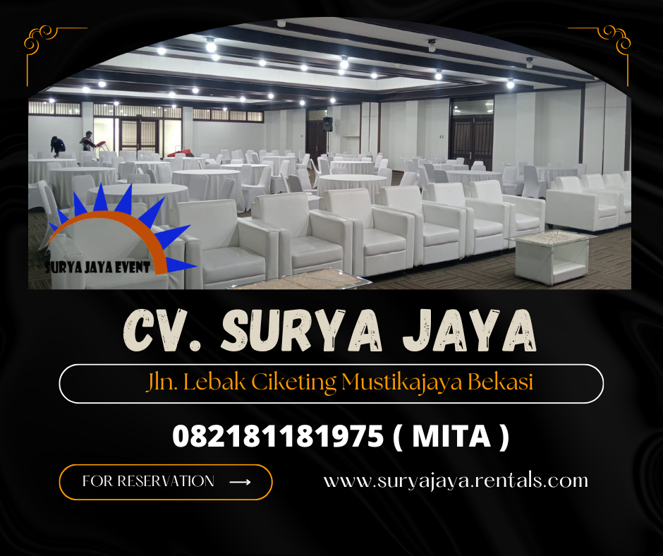 Sewa Sofa Putih wisma Serbaguna Senayan(082181181975)