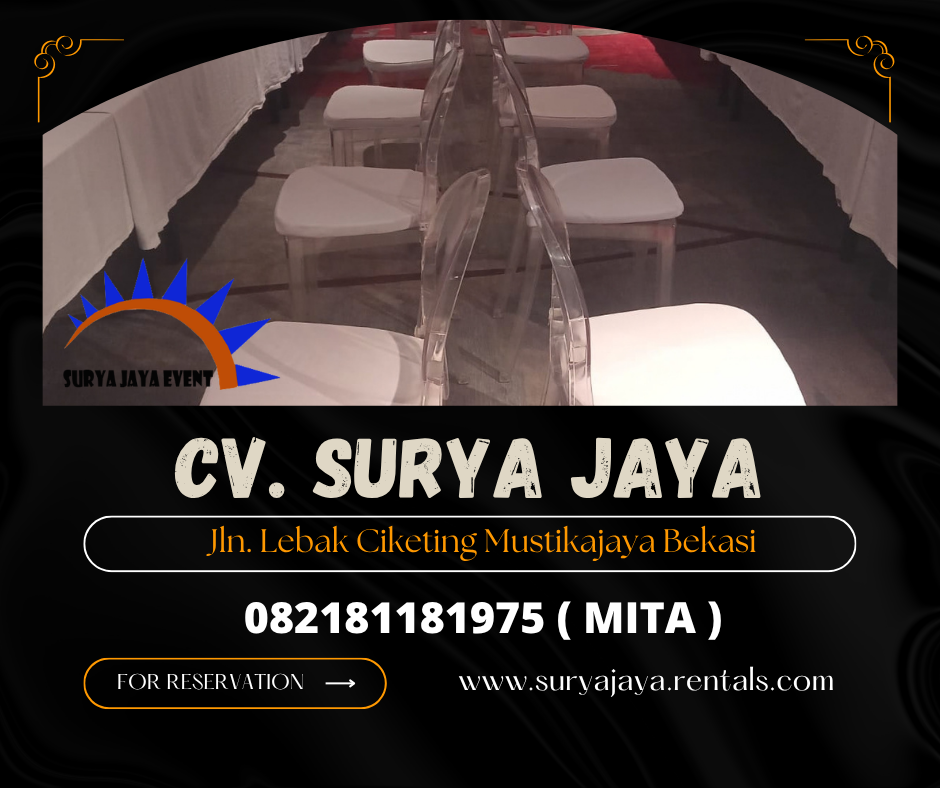 Sewa Kursi Ghost Acrylic Jakarta (082181181975)