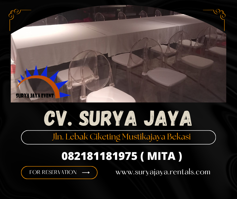 Sewa Kursi Ghost Acrylic Jakarta (082181181975)