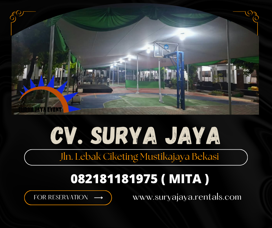 Sewa Tenda Plafon Rumbai Hijau Jakpus (082181181975)