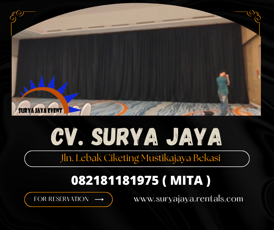 Sewa Black Curtain Bahan Tebal Bogor (082181181975)