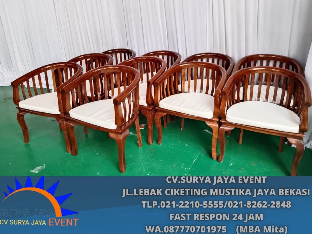 Sewa Kursi VIP Kayu Model Betawi kramat Jati jakarta (0877-7070-1975)