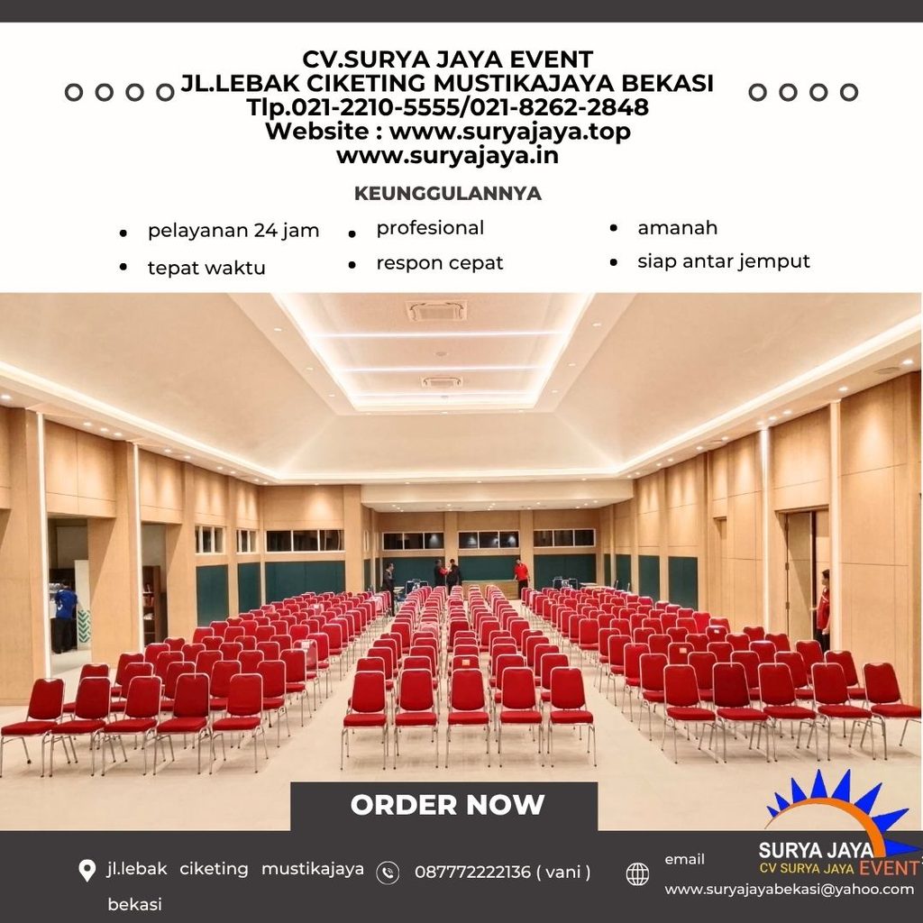 Sewa Kursi Susun Polos Jakarta (087772222136)