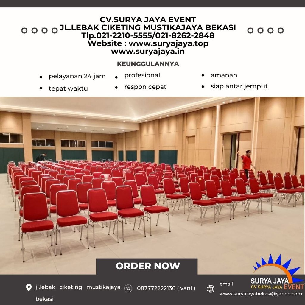 Sewa Kursi Susun Polos Jakarta (087772222136)