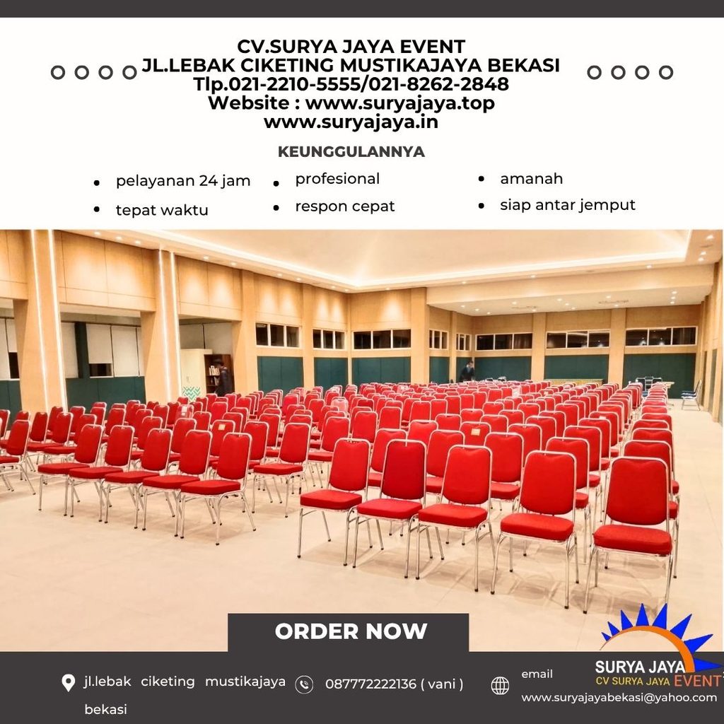 Sewa Kursi Susun Polos Jakarta (087772222136)