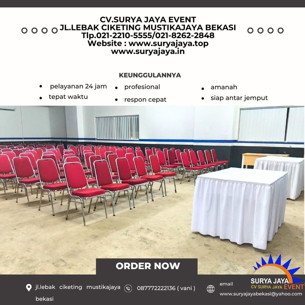 Sewa Kursi Susun Polos Jakarta (087772222136)