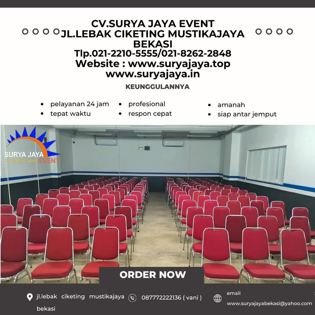 Sewa Kursi Susun Polos Jakarta (087772222136)