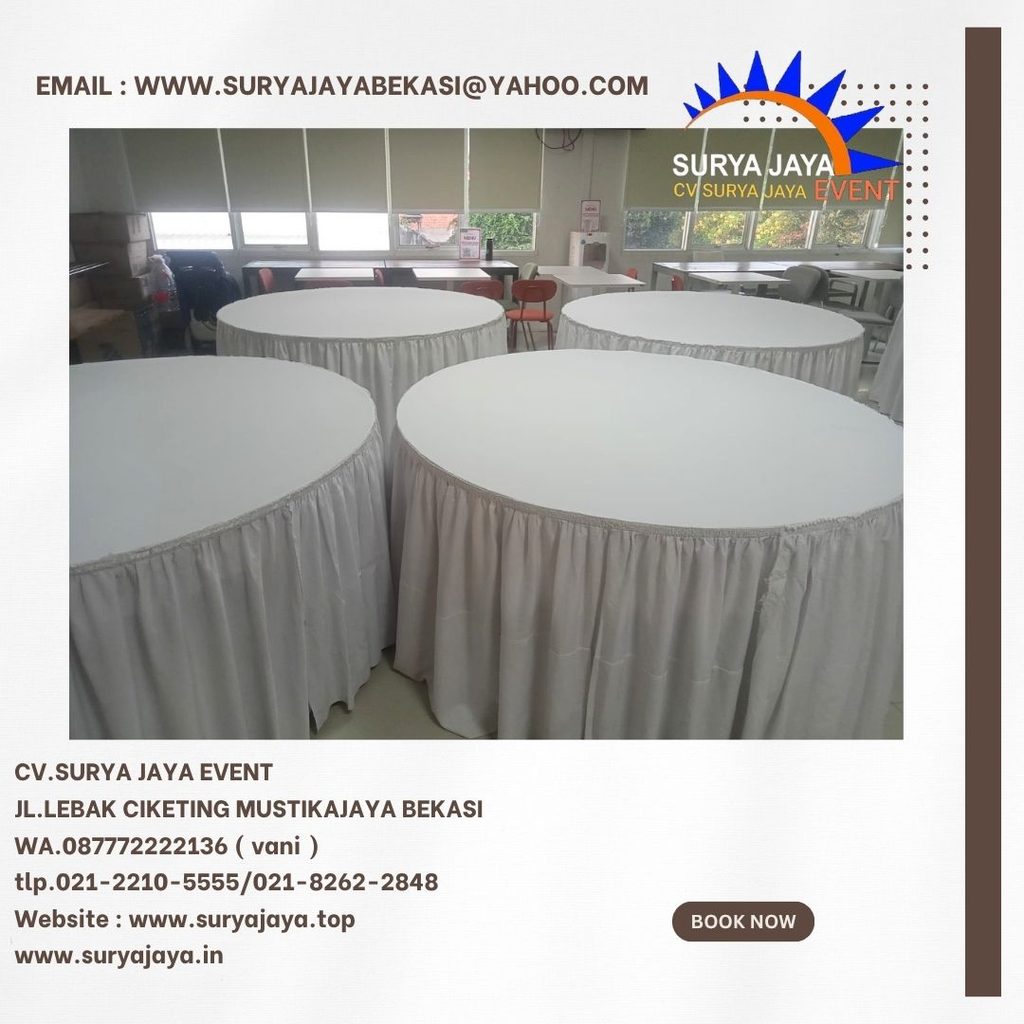 Sewa Round Table diameter 400cm Bogor (087772222136)