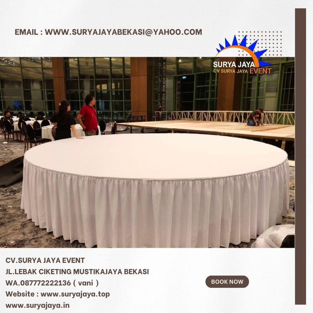 Sewa Round Table diameter 400cm Bogor (087772222136)