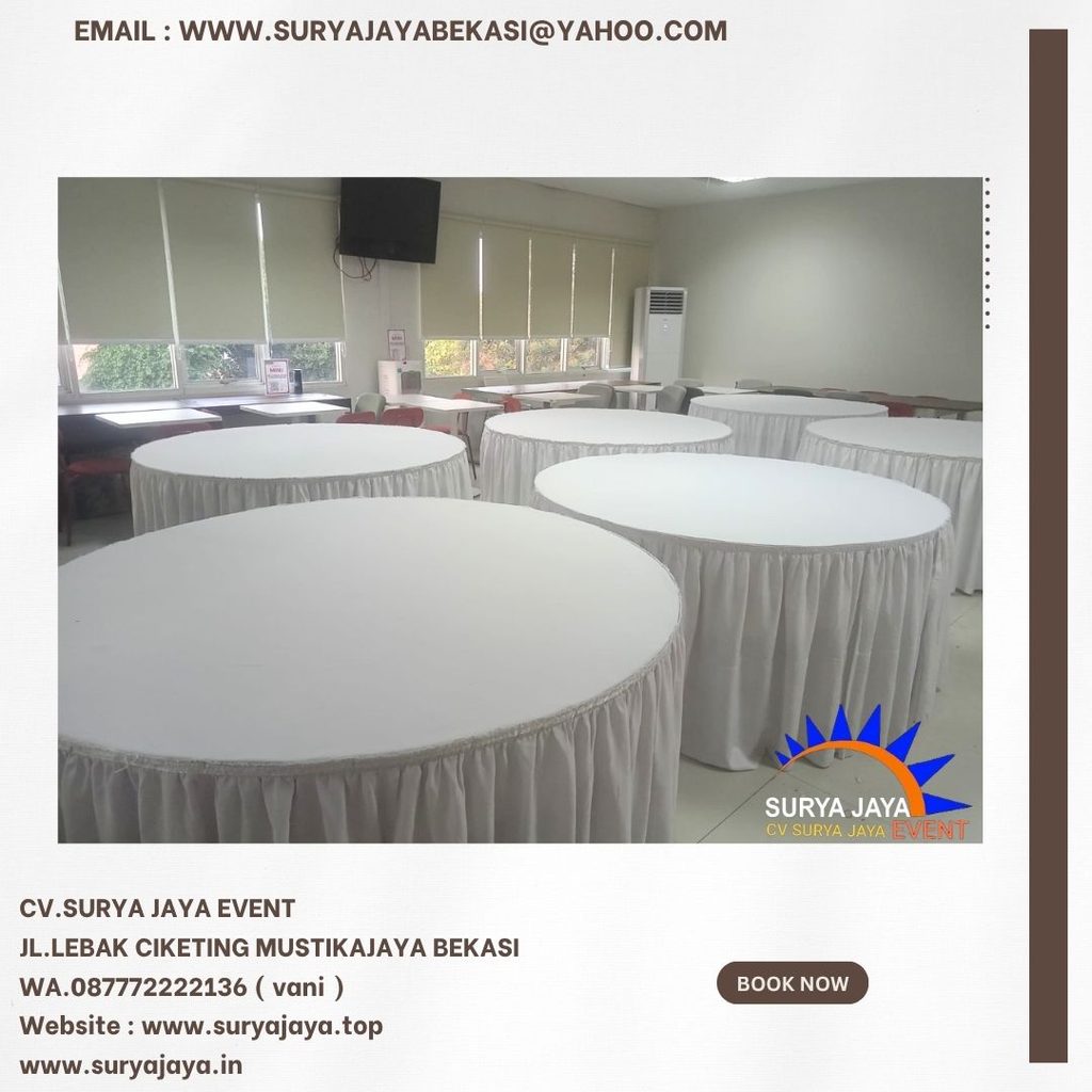 Sewa Round Table diameter 400cm Bogor (087772222136)
