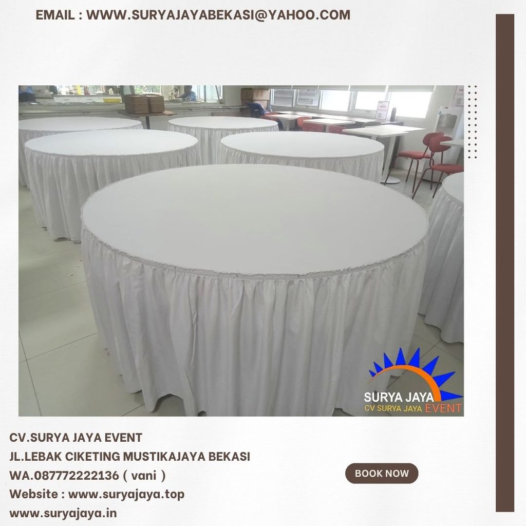 Sewa Round Table diameter 400cm Bogor (087772222136)