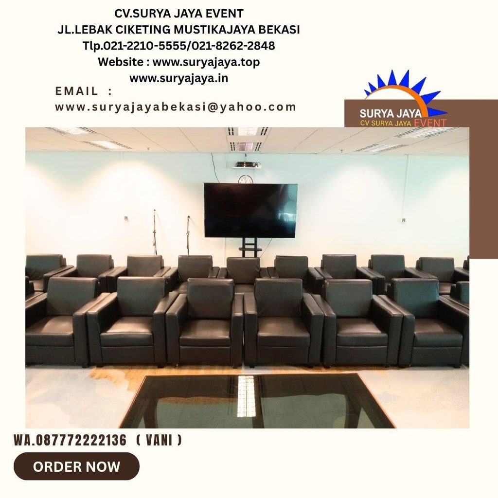 Sewa Sofa Hitam Single,Meja VIP Kaca Jakarta (087772222136)