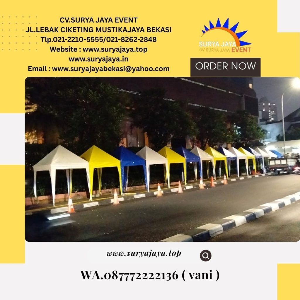Sewa Tenda Bazar Atap Warna-Warni Jakarta (087772222136)