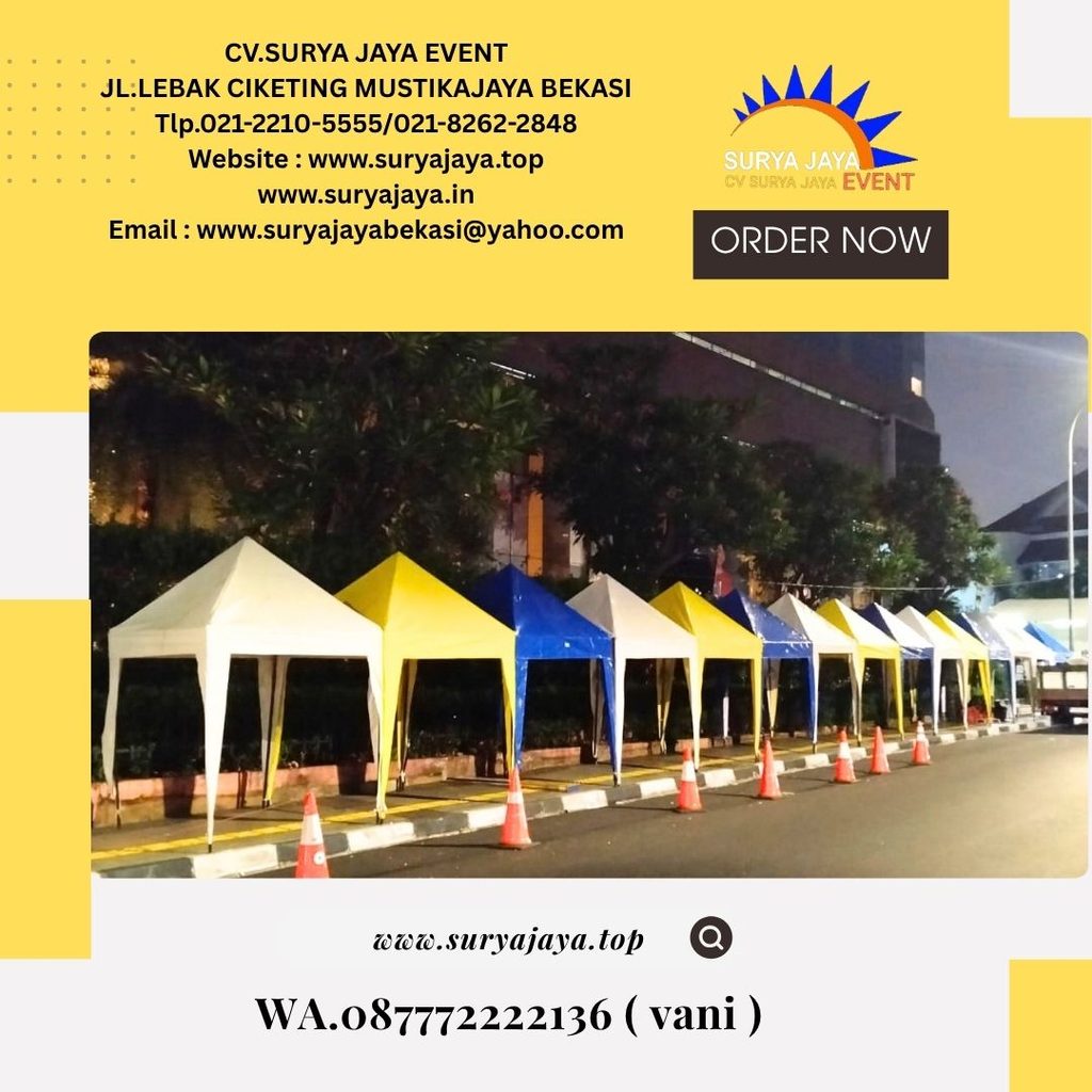 Sewa Tenda Bazar Atap Warna-Warni Jakarta (087772222136)