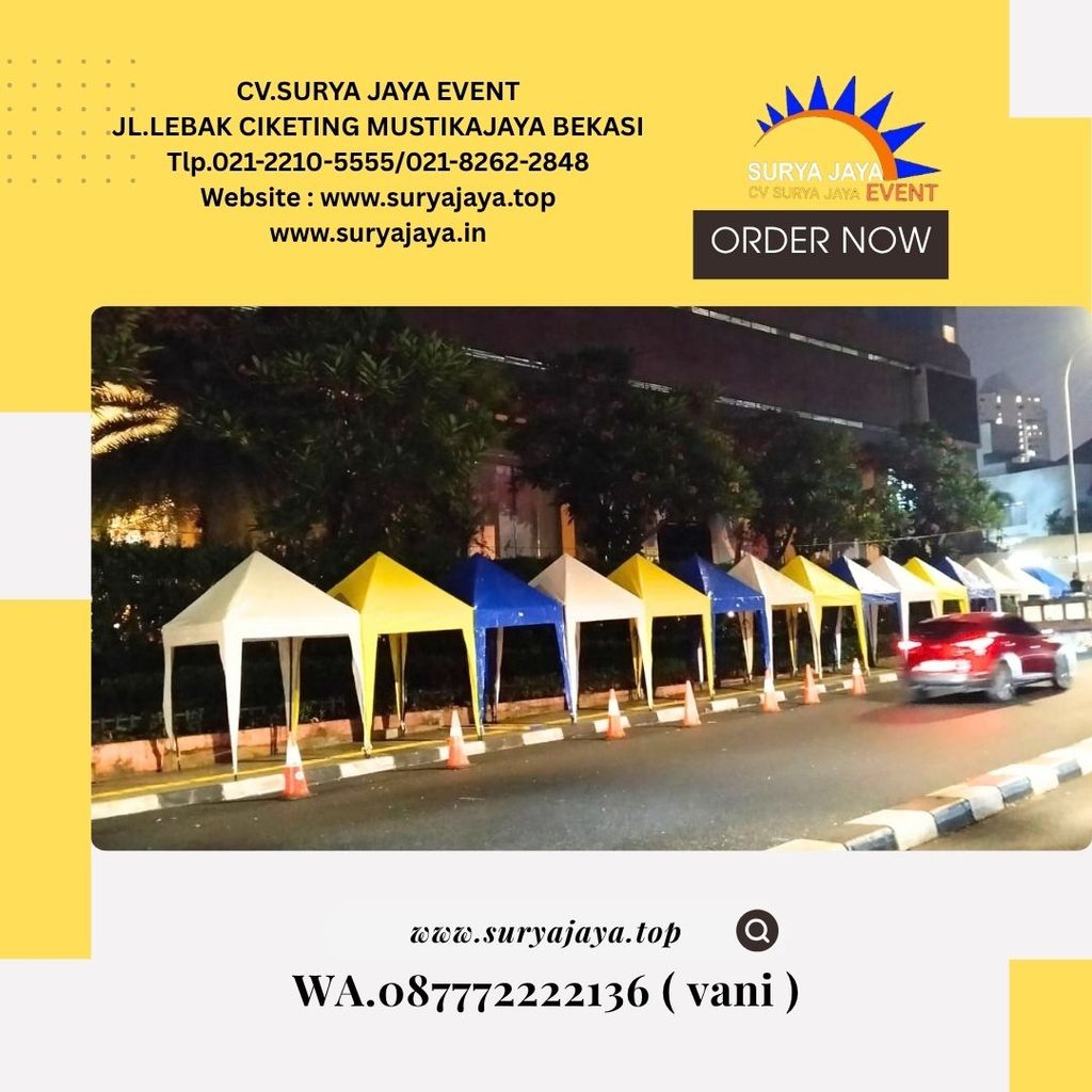 Sewa Tenda Bazar Atap Warna-Warni Jakarta (087772222136)