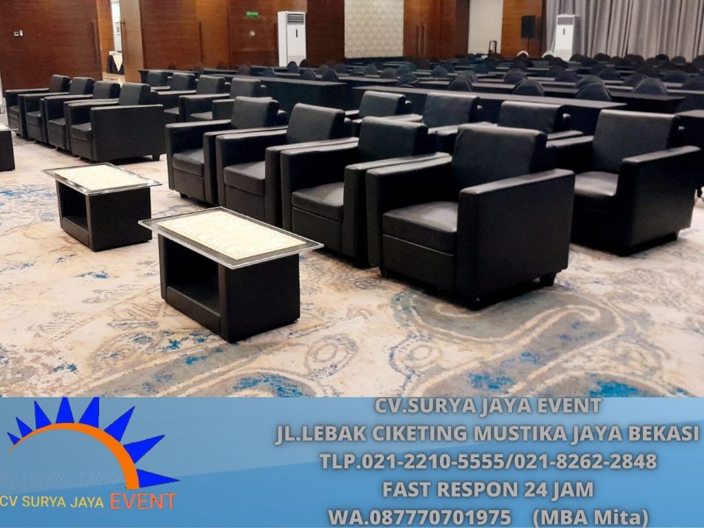 Sewa Sofa single hitam kuningan Jaksel (0877-7070-1975)