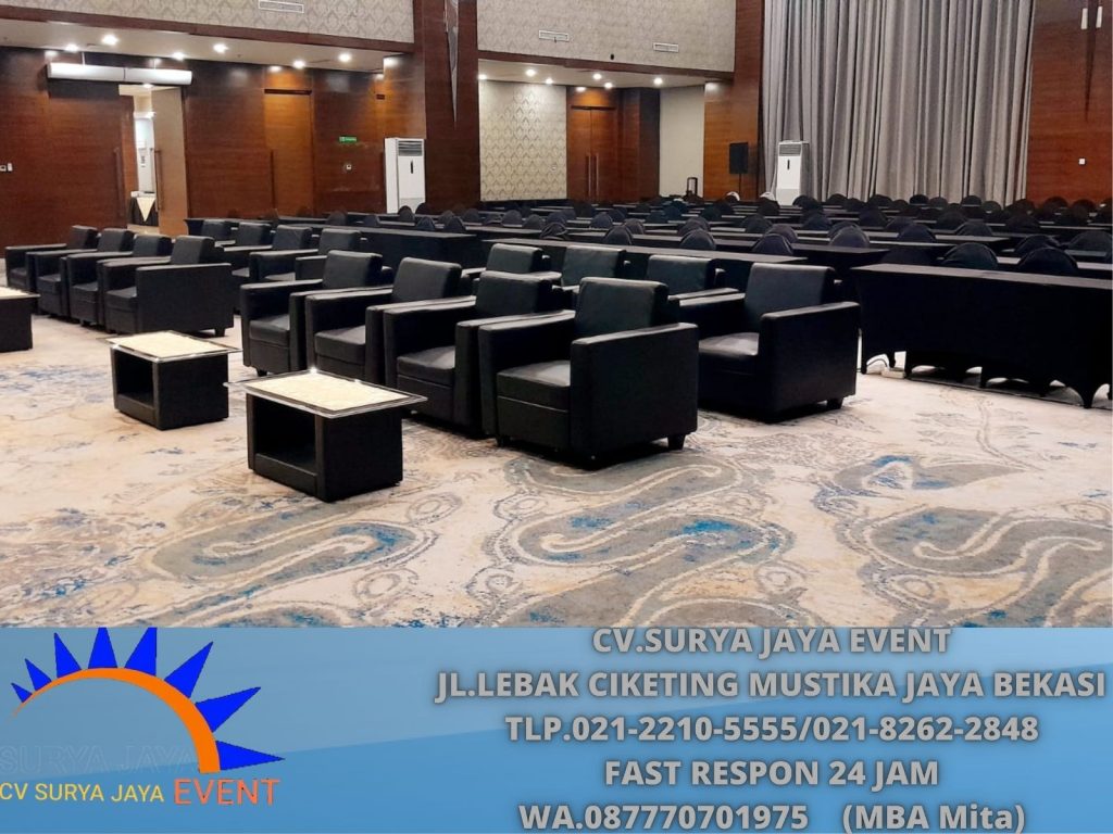 Sewa Sofa single hitam kuningan Jaksel (0877-7070-1975)