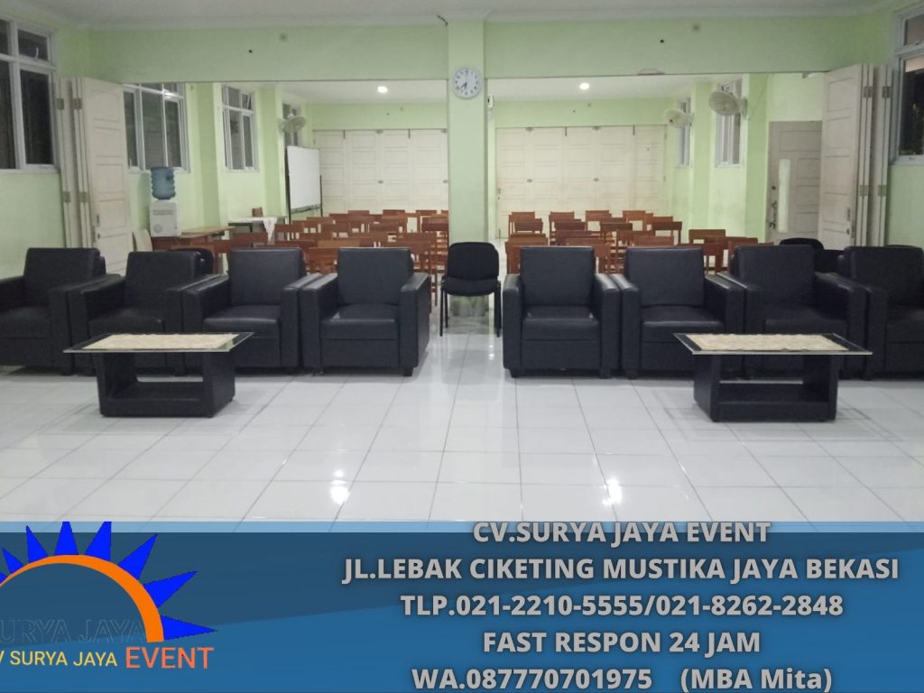 Sewa Sofa single hitam kuningan Jaksel (0877-7070-1975)