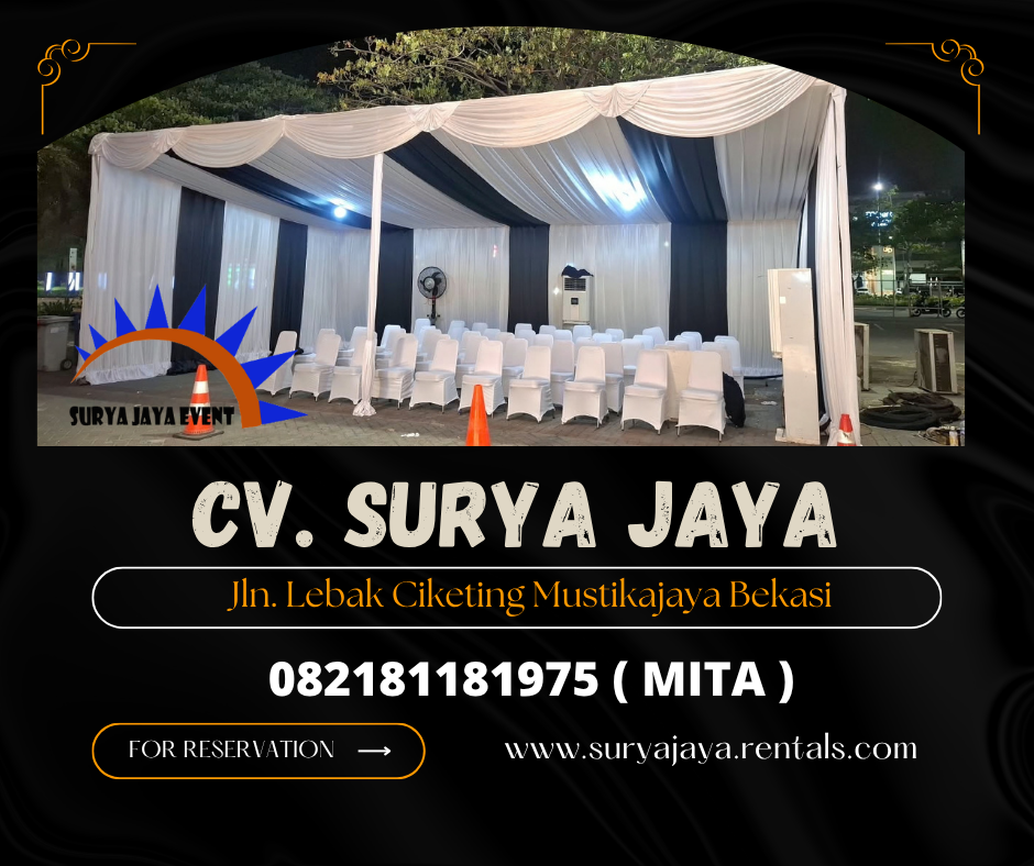 Sewa Tenda Serut Biru Putih,Meja Kursi PIK2 (082181181975)