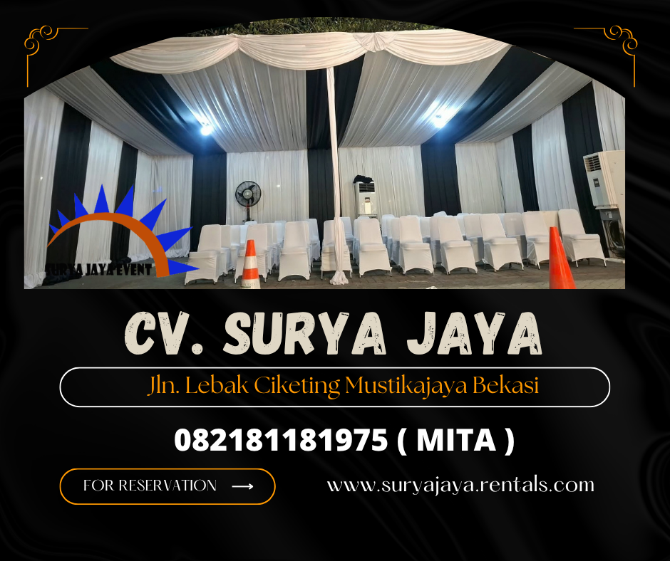 Sewa Tenda Serut Biru Putih,Meja Kursi PIK2 (082181181975)