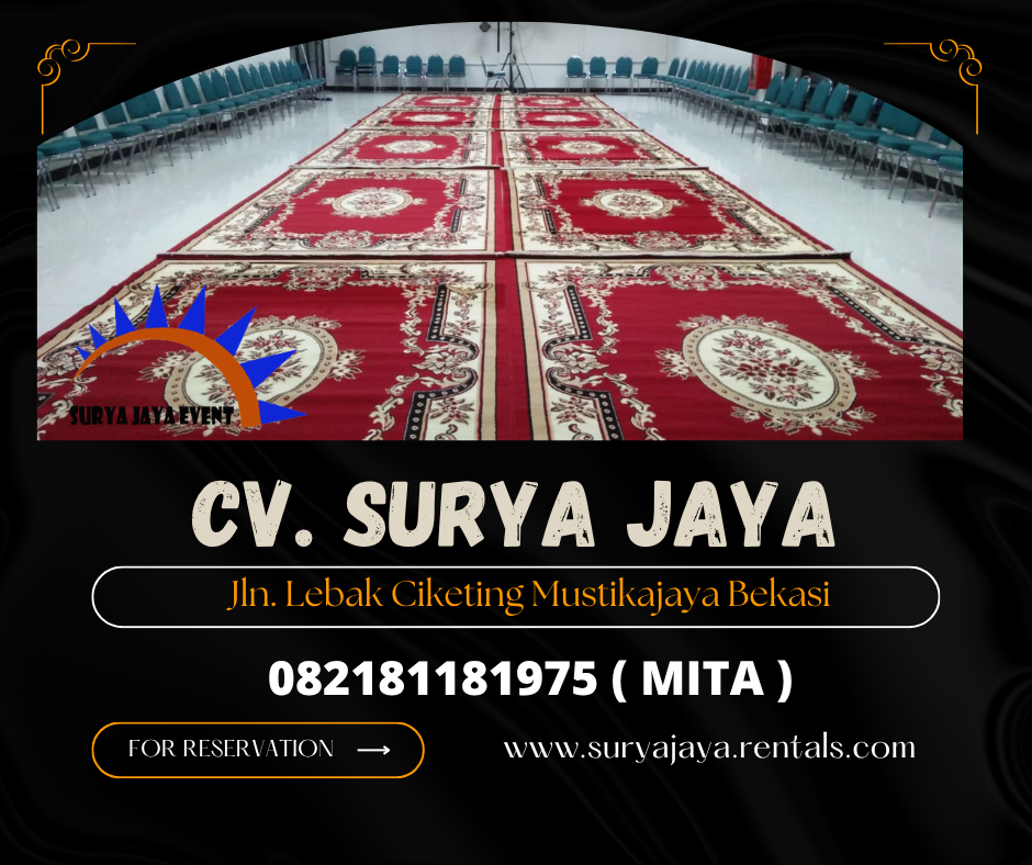 Rental Karpet Permadani Tebal Warna Merah Jaksel (082181181975)
