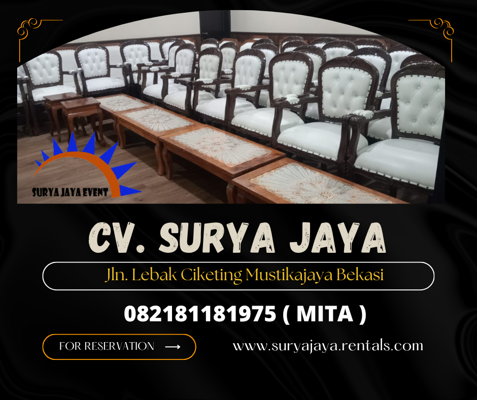JASA SEWA ARM CHAIR VIP AREA JAKARTA