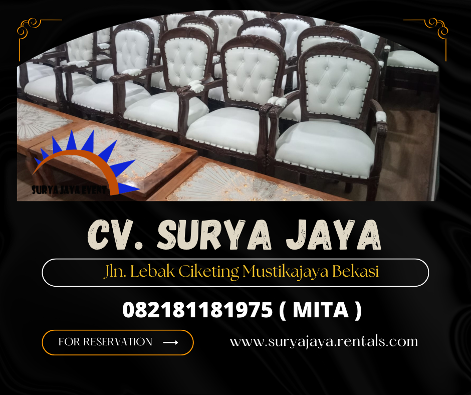JASA SEWA ARM CHAIR VIP AREA JAKARTA