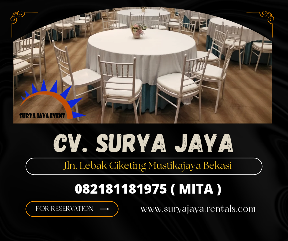 Sewa Kursi Tiffany Kayu Warna Putih Di Jakarta (082181181975)