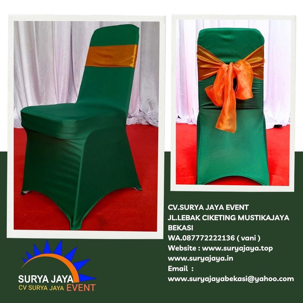 Sewa Cover Kursi Hijau Ketat Jakarta (087772222136)