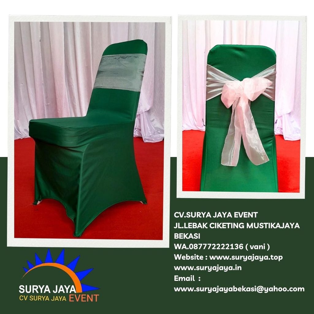 Sewa Cover Kursi Hijau Ketat Jakarta (087772222136)