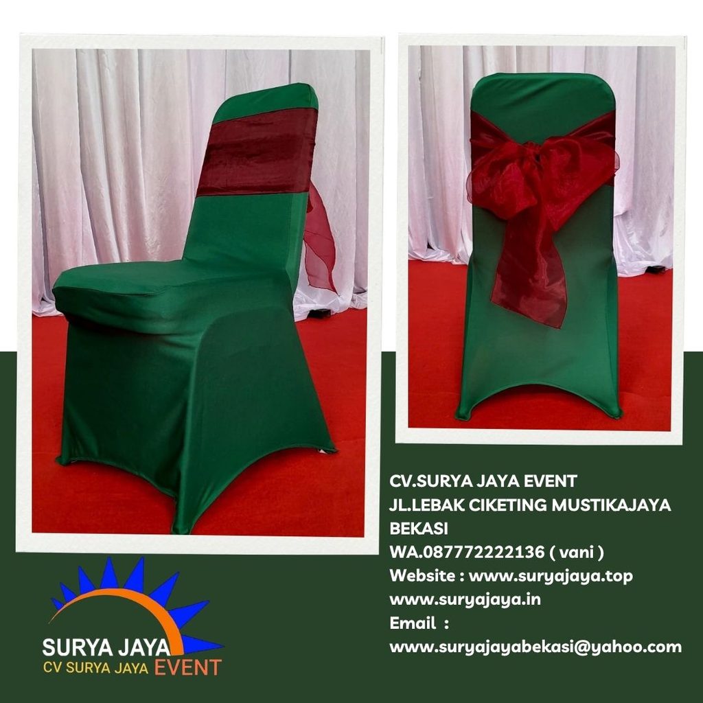 Sewa Cover Kursi Hijau Ketat Jakarta (087772222136)