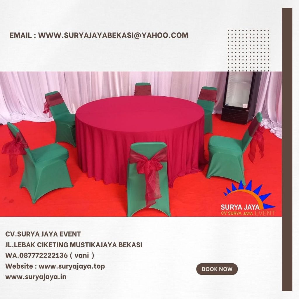 Sewa Cover Kursi Hijau Ketat Jakarta (087772222136)
