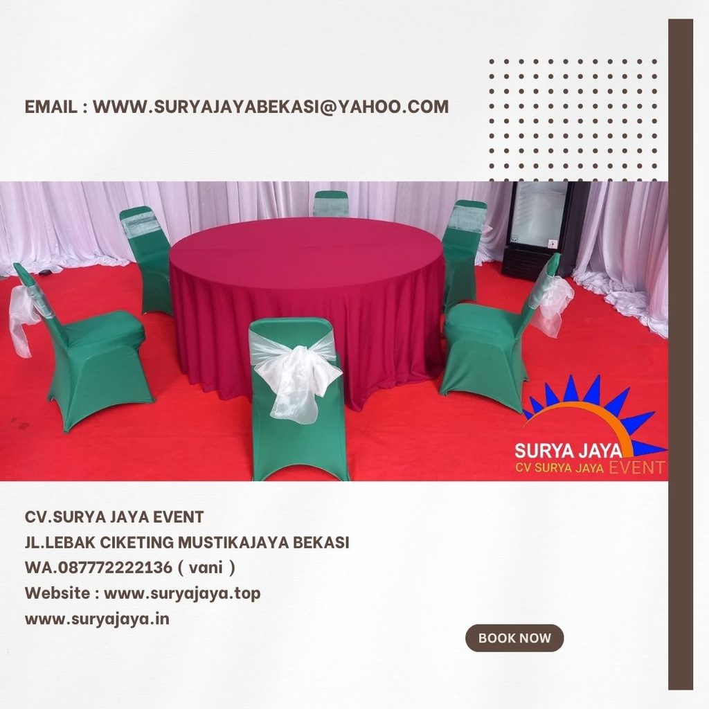 Sewa Cover Kursi Hijau Ketat Jakarta (087772222136)