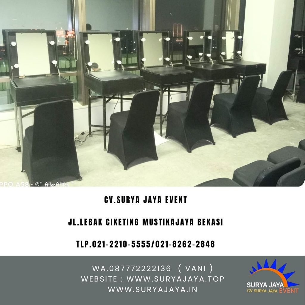 Sewa Meja Rias Portable Hitam Central Senayan 2
