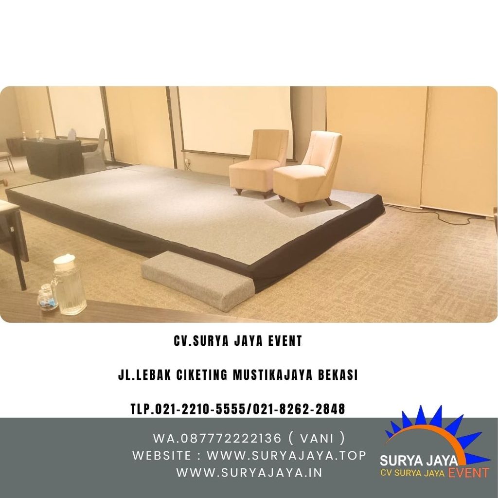 Sewa Panggung Karpet Abu-abu Event Swissbel Hotel