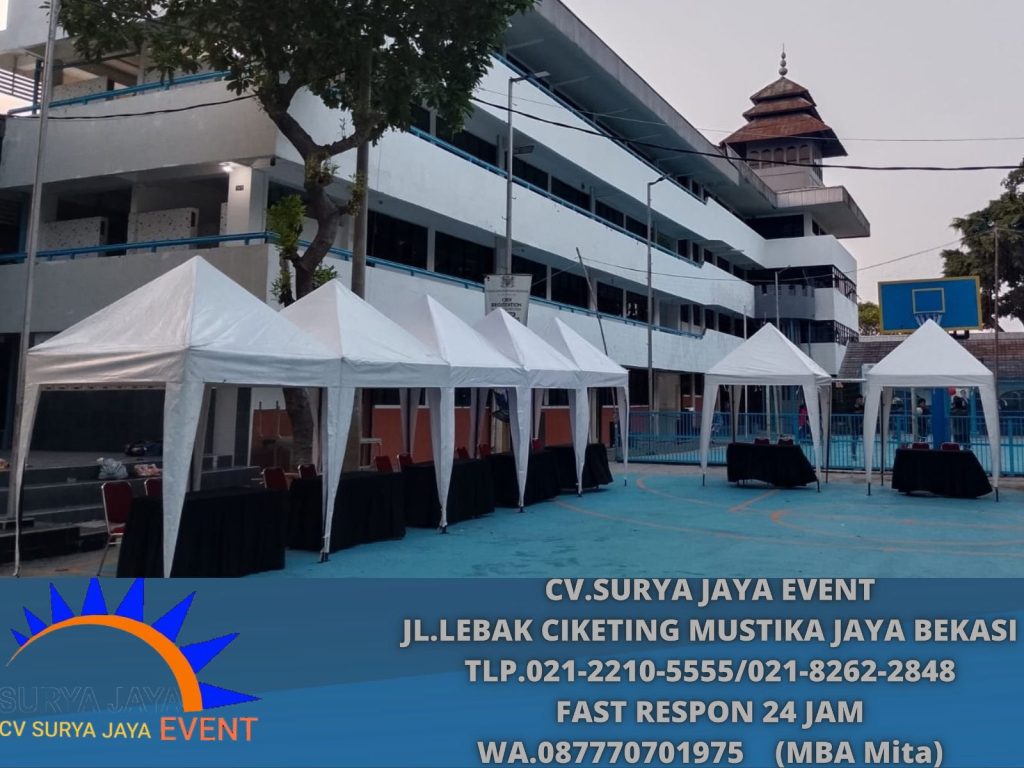 Rental Tenda Bazar Putih 2x2m Dan 3x3m Jakarta (0877-7070-1975)