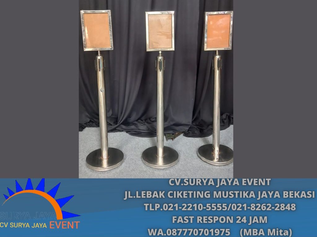 Sewa Tiang Sign In Out Ukuran A3 dan A4 Jakarta
