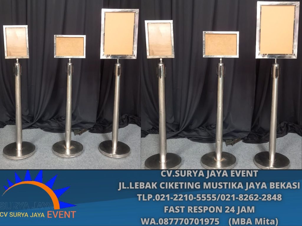 Sewa Tiang Sign In Out Ukuran A3 dan A4 Jakarta