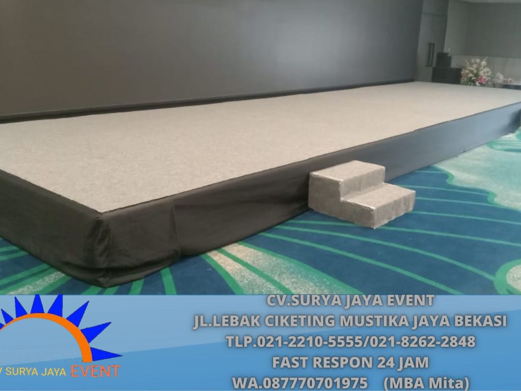 Rental Panggung Karpet Abu-Abu Event Swiss Hotel (0877-7070-1975)